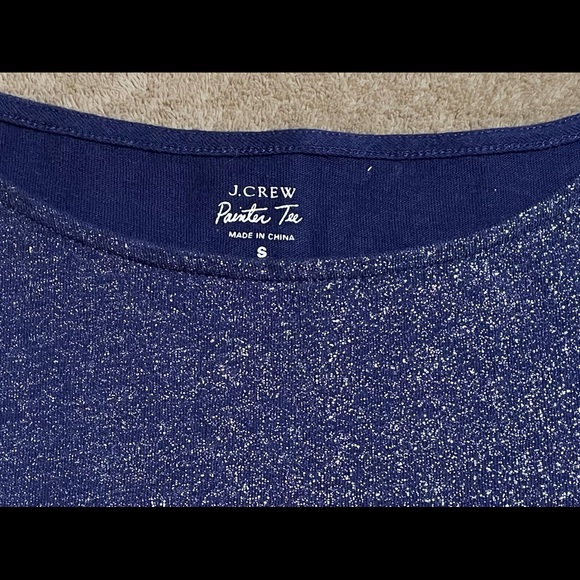 J.Crew Tops| J. Crew Long Sleeve Painter Tee Size S - Navy - Picture 10 of 15